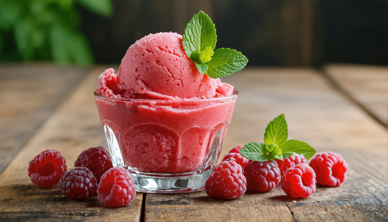 découvrez comment préparer un sorbet à la framboise onctueux et facile avec monsieur cuisine. une recette gourmande et accessible pour un dessert rafraîchissant fait maison.