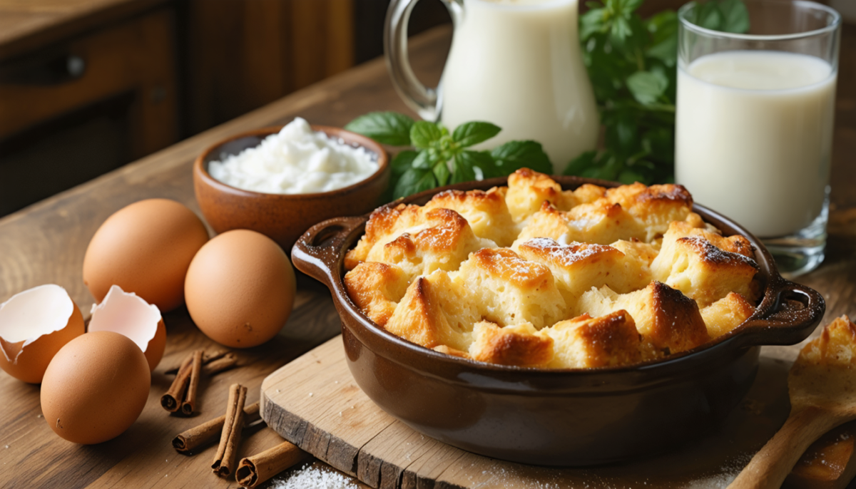 découvrez notre recette simple et rapide de pudding au pain aérien, parfaite pour tous les gourmands en quête d'un dessert léger et savoureux.