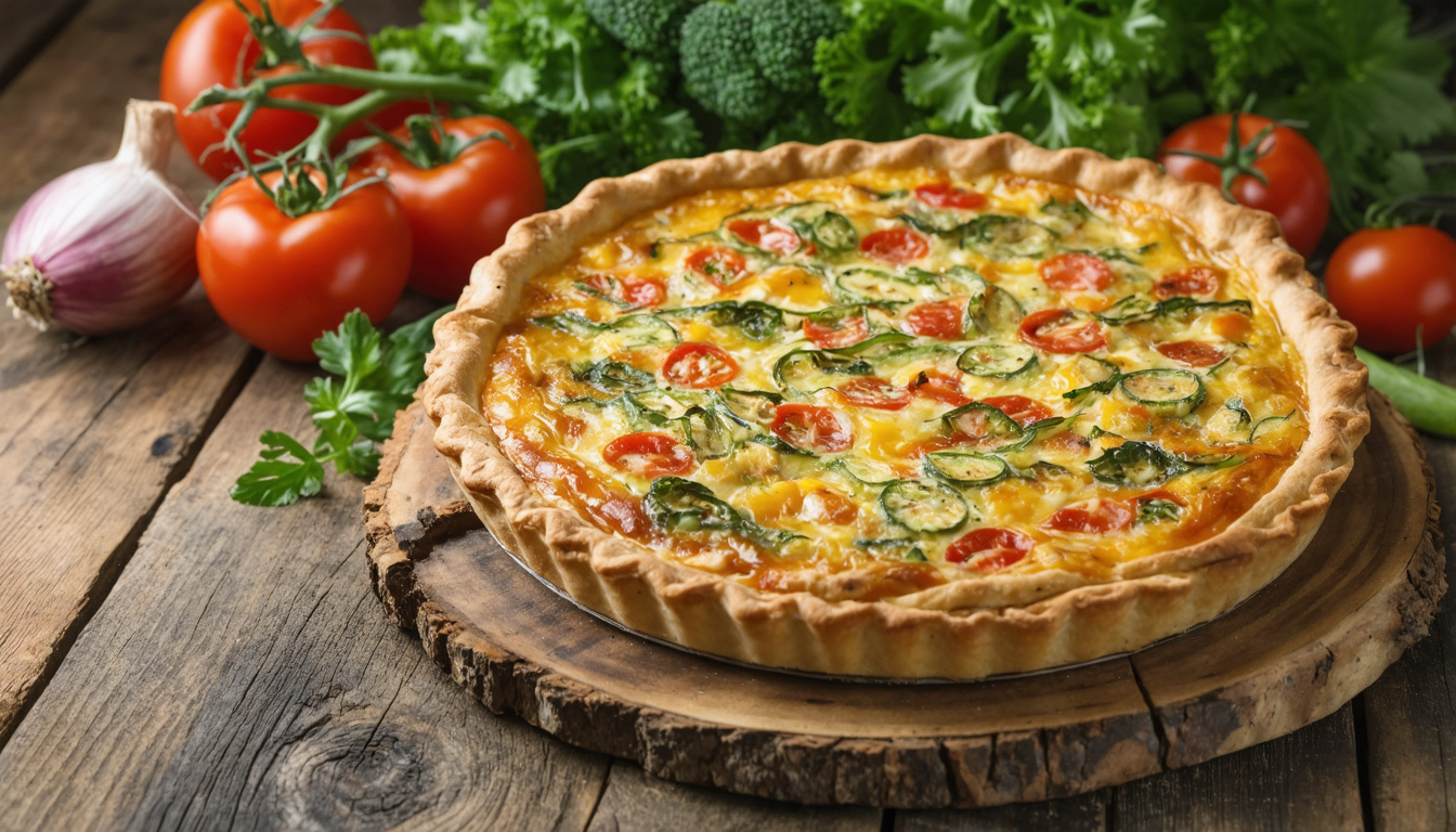 découvrez notre quiche estivale aux tomates fraîches et oignons caramélisés, une recette savoureuse qui célèbre les saveurs du jardin en toute simplicité.