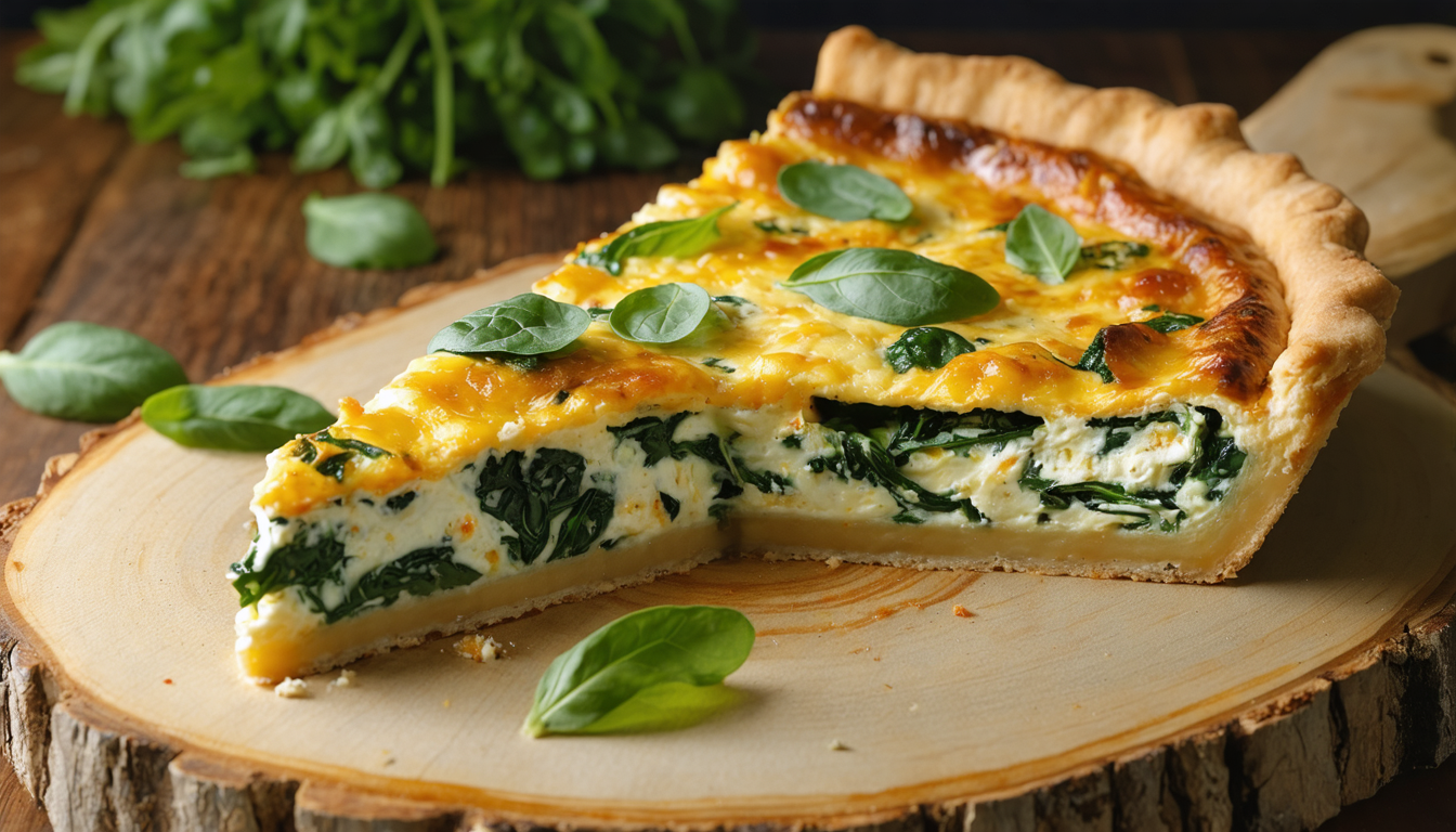 découvrez la quiche gourmande à la ricotta et aux épinards, une recette savoureuse alliant douceur et fraîcheur pour un repas délicieux et équilibré.