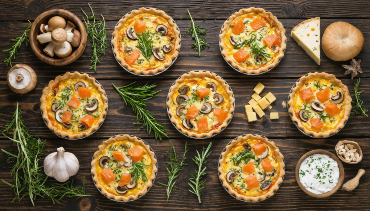 découvrez notre recette facile de quiche gourmande au saumon frais et champignons, un équilibre parfait entre saveurs délicates et simplicité pour un repas savoureux.