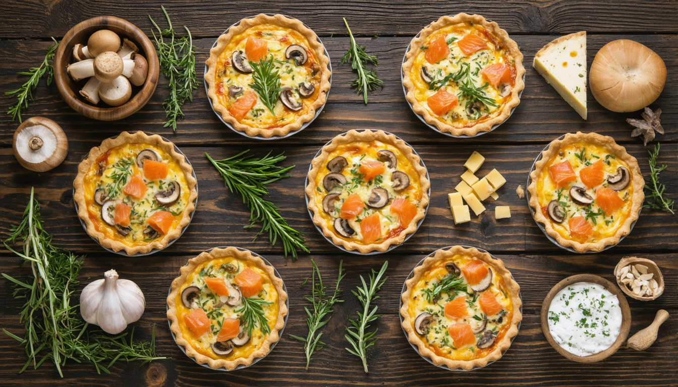 découvrez notre recette facile de quiche gourmande au saumon frais et champignons, un équilibre parfait entre saveurs délicates et simplicité pour un repas savoureux.