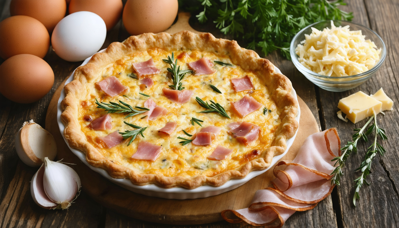 découvrez notre recette de quiche sans pâte au jambon et gruyère, légère, sans gluten et simple à préparer pour un repas savoureux et équilibré.