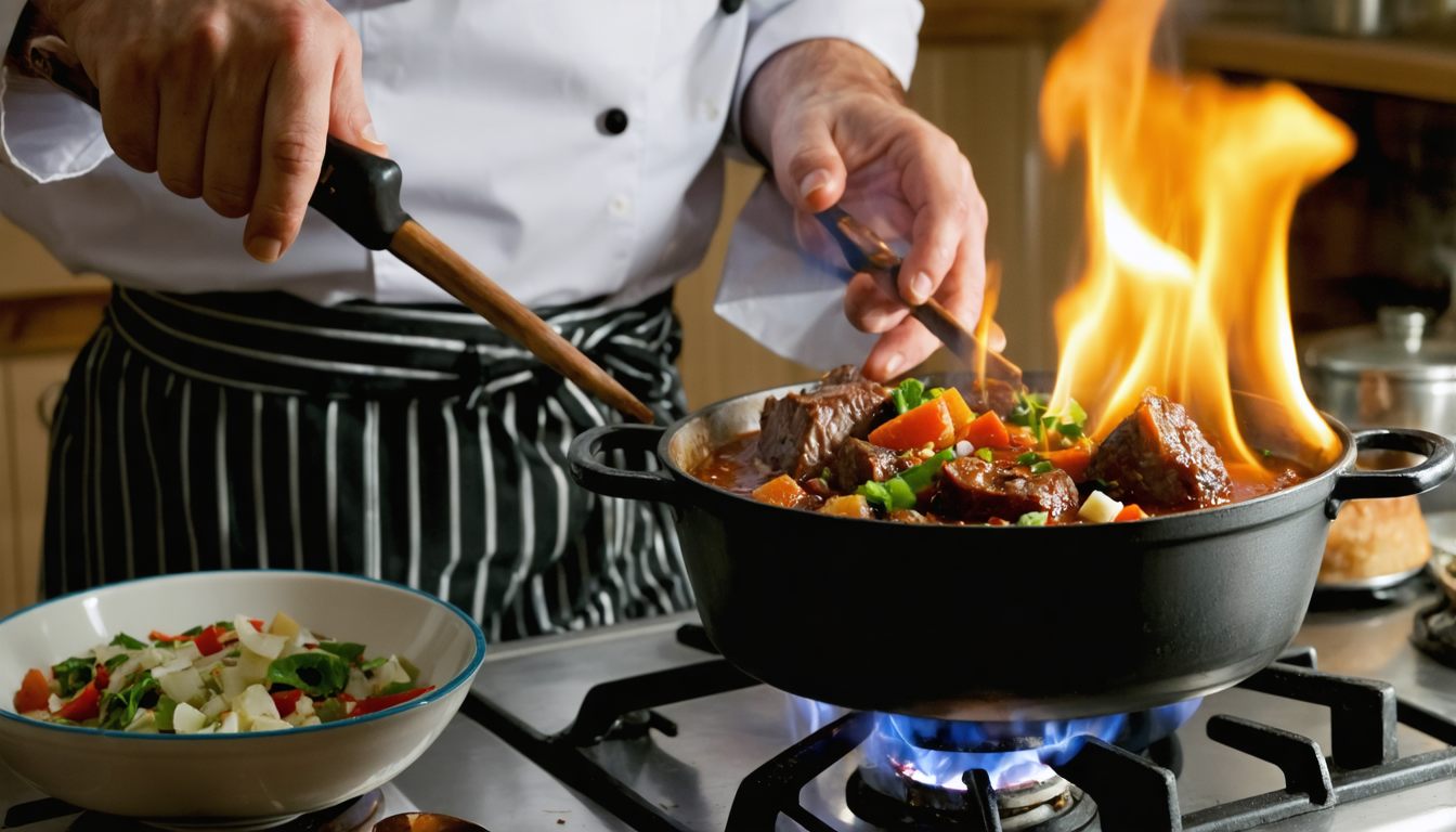 découvrez notre recette de ragoût de chevreuil au vin rouge, un plat réconfortant aux parfums riches qui capture l'essence chaleureuse de l'automne.