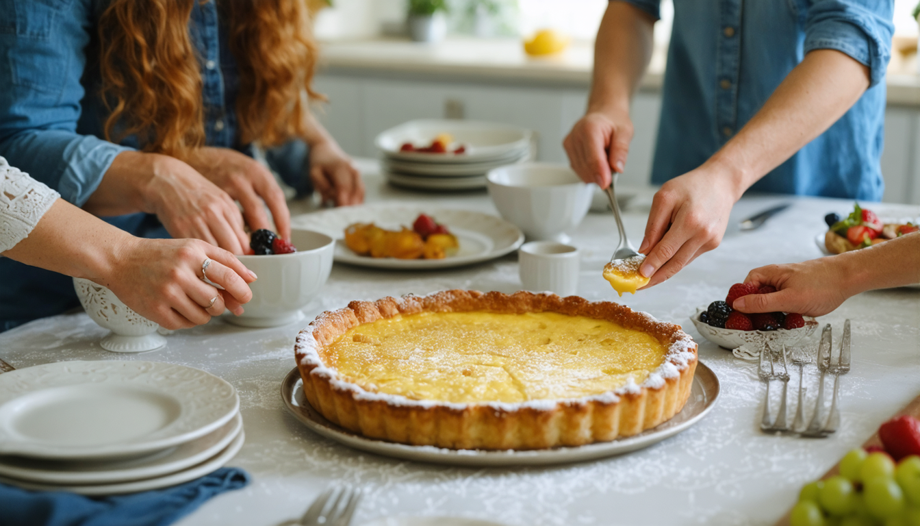 découvrez la recette authentique de la tarte au flan de grand-mère, alliant simplicité et saveurs délicieuses pour un dessert traditionnel réussi.