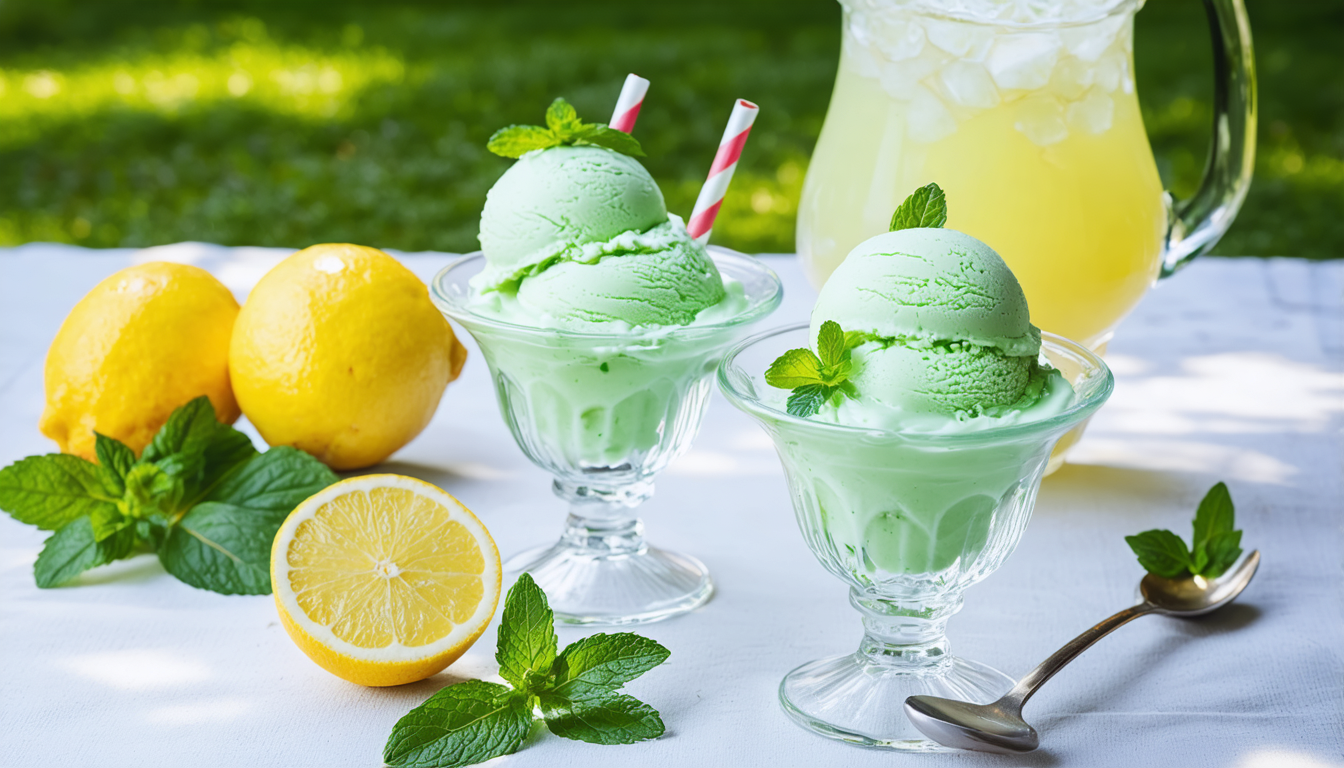 découvrez une recette simple et rafraîchissante de crème glacée légère à la menthe, préparée maison avec une sorbetière pour un dessert naturel et délicieux.