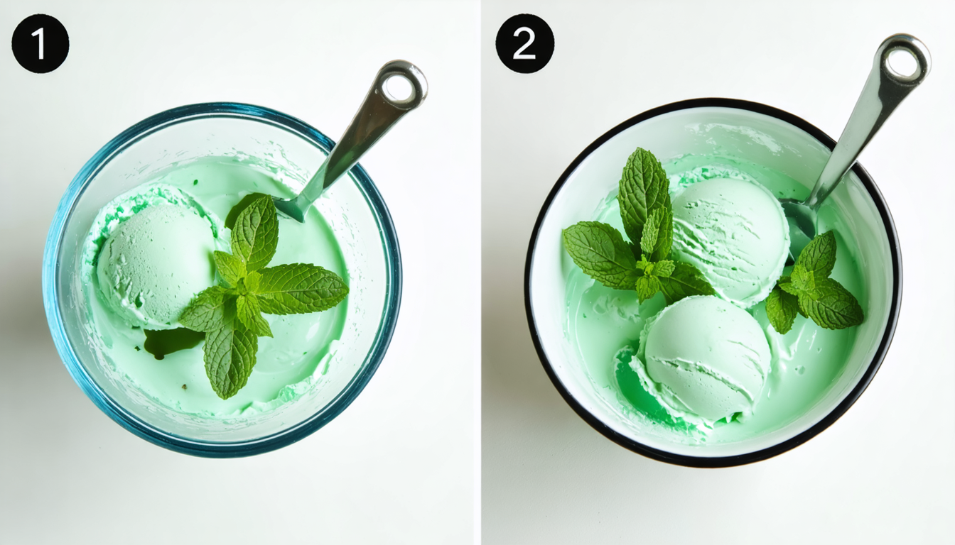 découvrez une recette simple et rafraîchissante de crème glacée légère à la menthe, réalisée maison avec une sorbetière pour un dessert frais et savoureux.