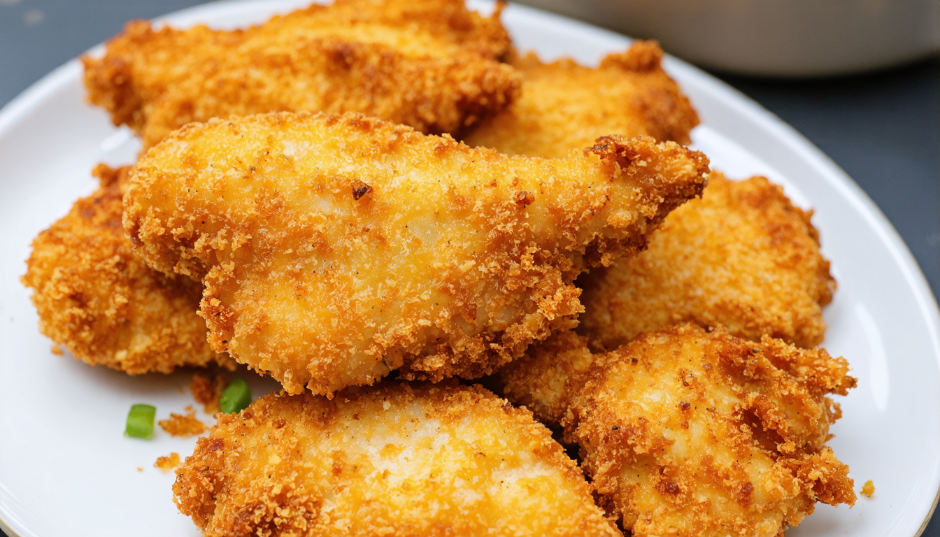 découvrez une recette facile et délicieuse de poulet pané croustillant préparé à l'airfryer, pour un repas rapide et savoureux.
