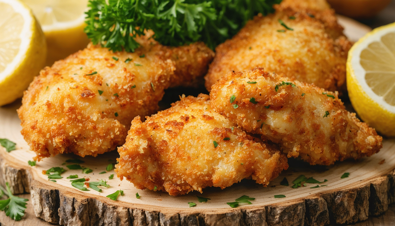 découvrez une recette facile et délicieuse de poulet pané croustillant préparé à l'airfryer pour un repas rapide et savoureux.