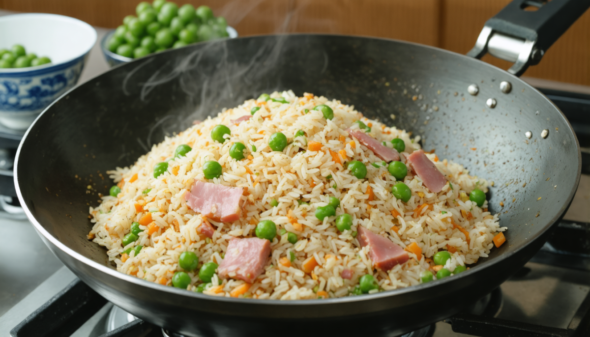découvrez notre recette simple et gourmande de riz cantonnais allégé au jambon, parfaite pour un repas savoureux et léger à partager en toute simplicité.