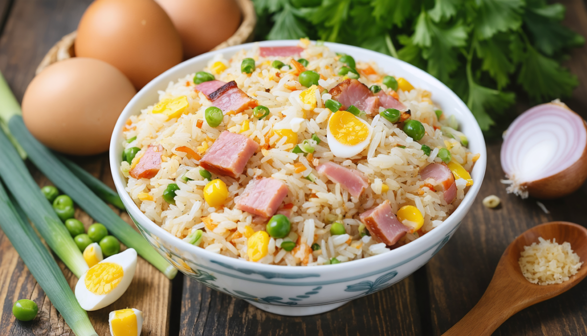 découvrez notre recette simple et gourmande de riz cantonnais allégé au jambon, parfaite pour un repas savoureux et léger à partager en famille.