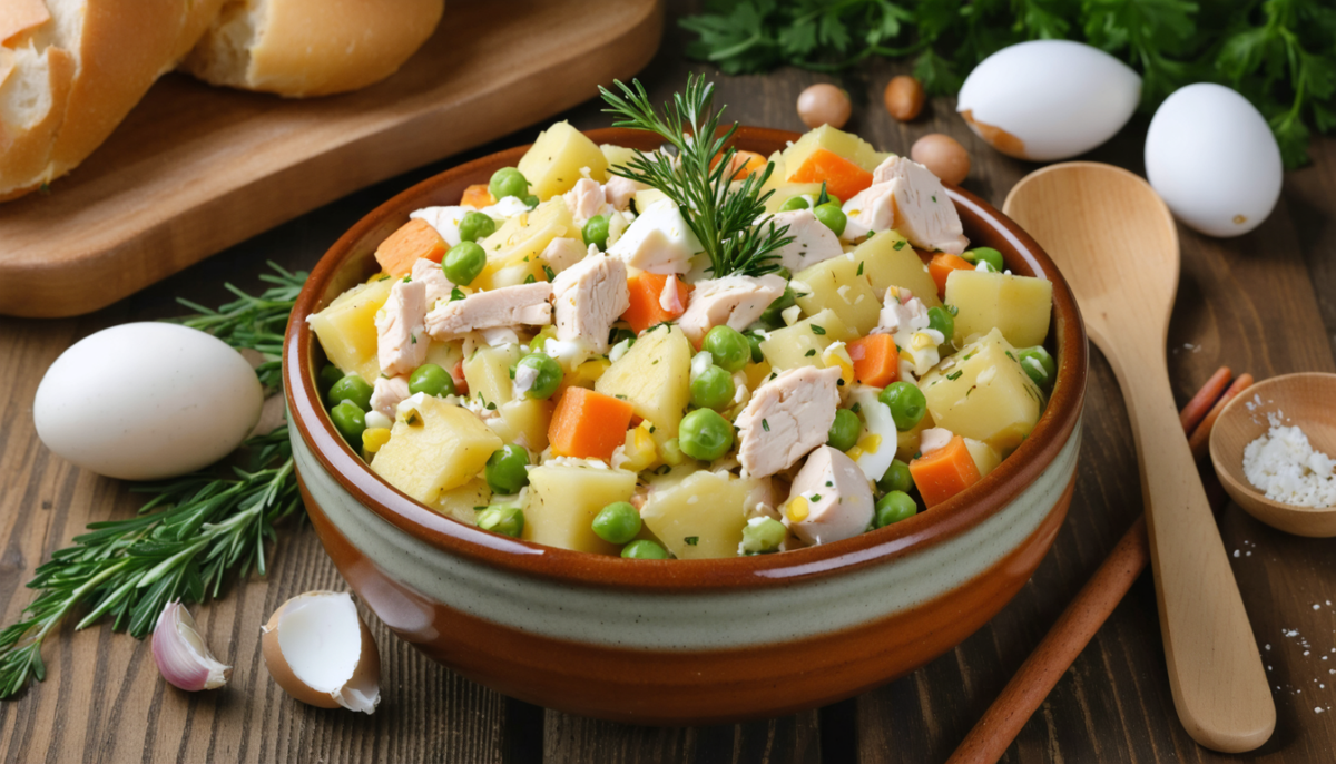 découvrez la salade olivier, un plat incontournable de la cuisine russe qui allie fraîcheur et saveurs authentiques pour un voyage gourmand inoubliable.
