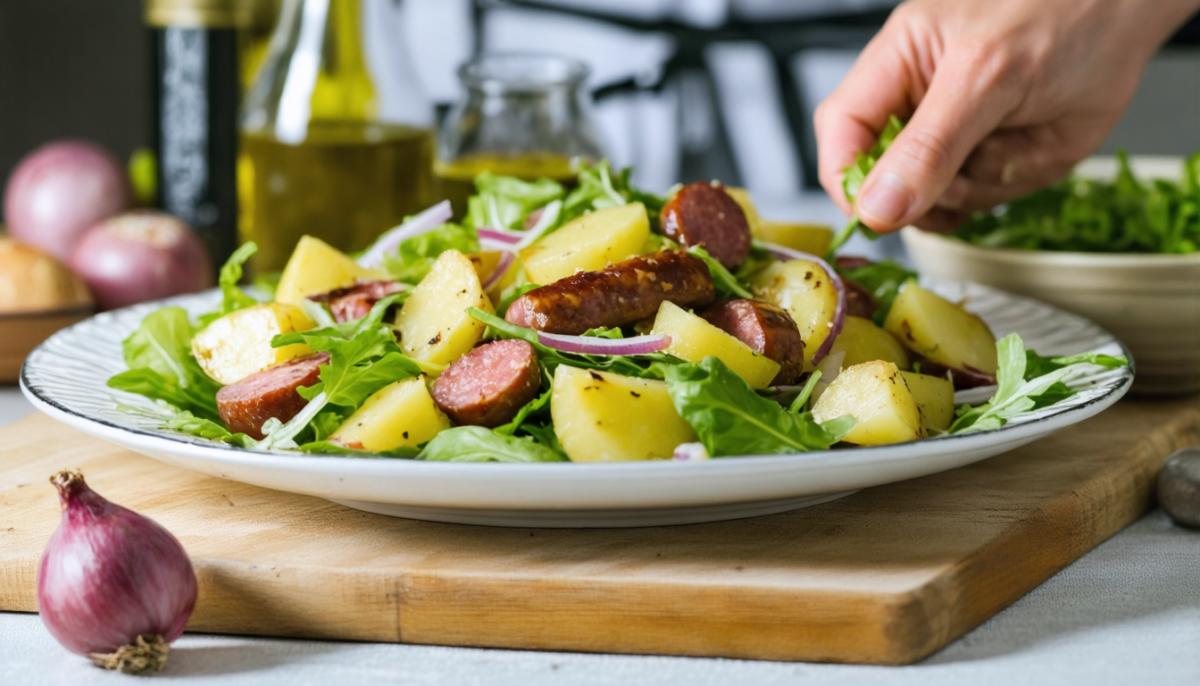découvrez la recette authentique de la salade alsacienne, riche en saveurs traditionnelles et facile à préparer pour un repas gourmand et convivial.
