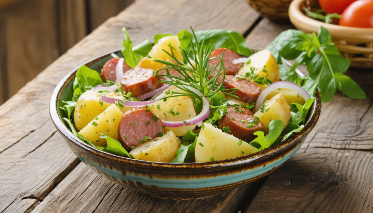 découvrez la recette authentique de la salade alsacienne, un mélange savoureux de saveurs traditionnelles parfait pour une entrée fraîche et gourmande.