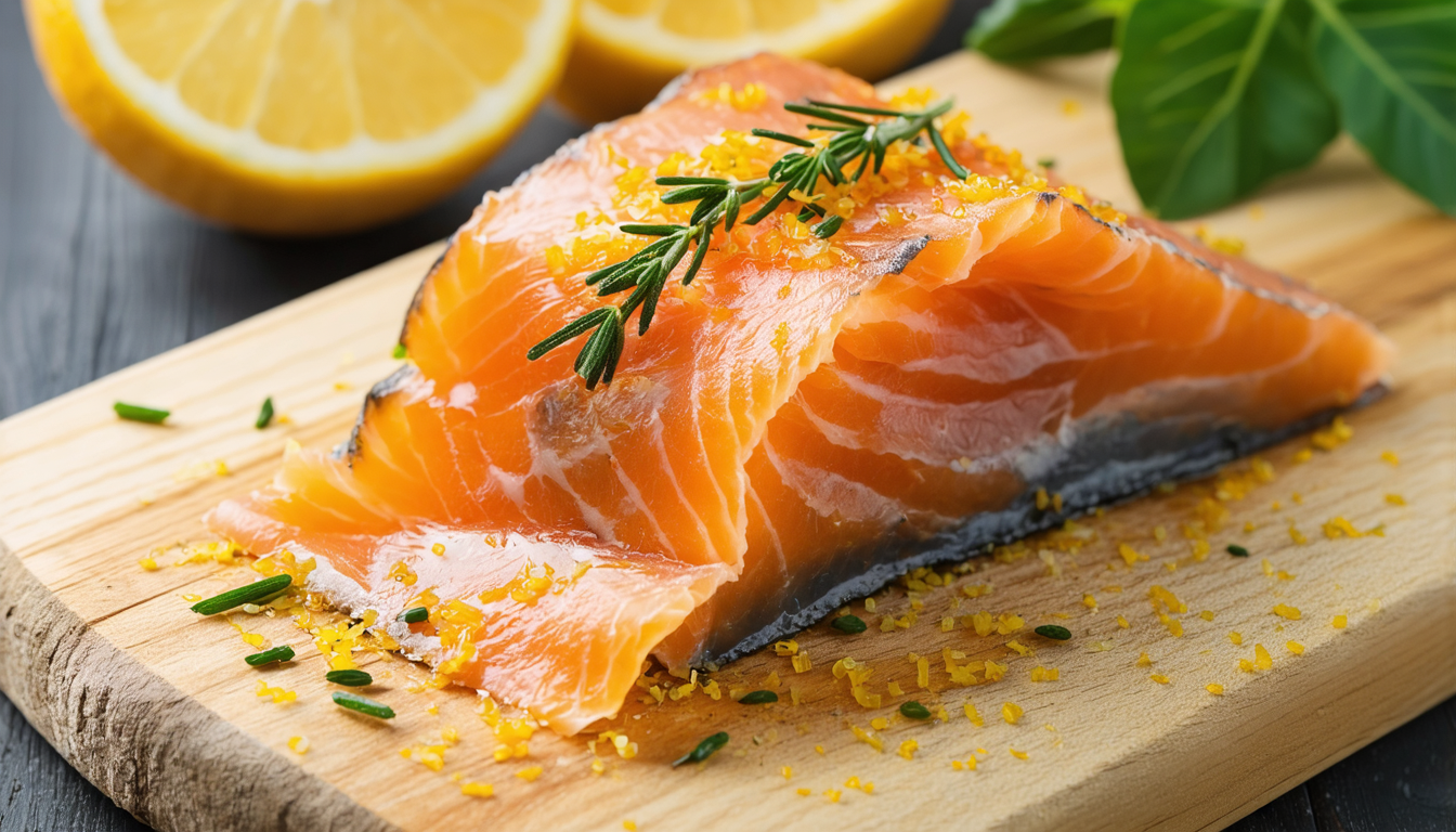 découvrez notre recette raffinée de saumon gravelax aux agrumes, servi avec des blinis moelleux aux pommes de terre, pour un repas élégant et savoureux.
