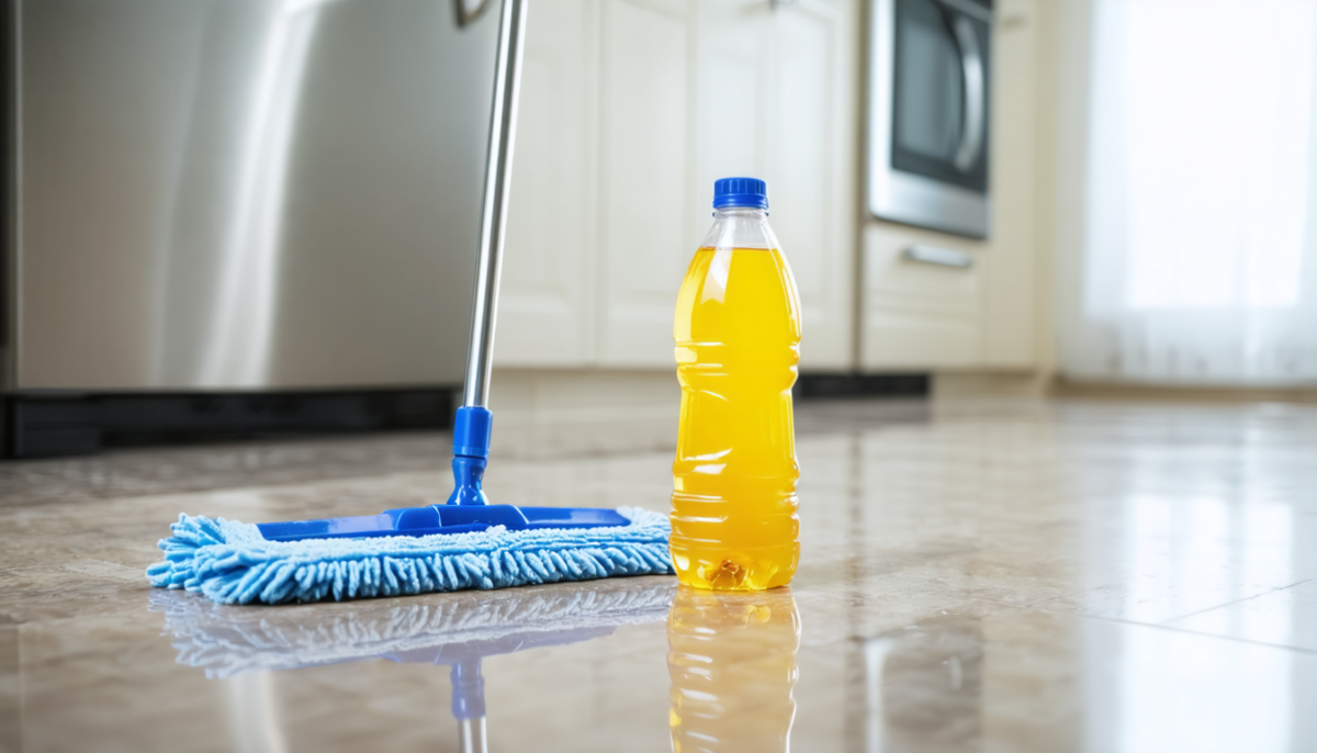 découvrez notre astuce infaillible pour des sols de cuisine étincelants et un nettoyage simplifié. transformez votre espace avec facilité et efficacité !