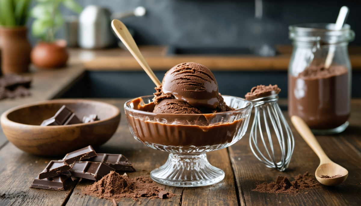 découvrez une recette simple et gourmande de sorbet au chocolat aérien, facile à réaliser sans sorbetière pour un dessert léger et rafraîchissant.