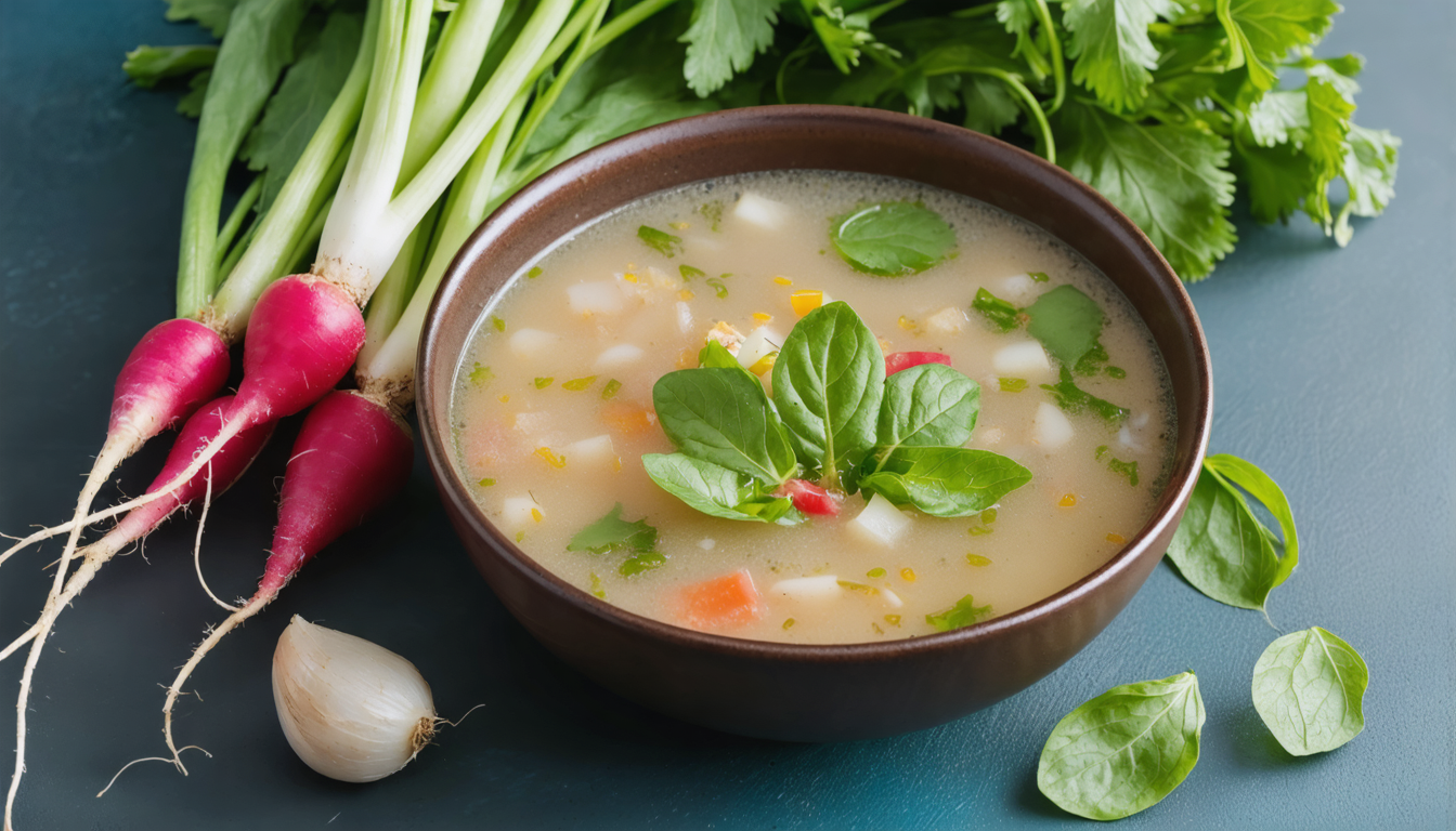 découvrez une recette simple et savoureuse de soupe aux fanes de radis, idéale pour réduire le gaspillage alimentaire tout en régalant vos papilles.