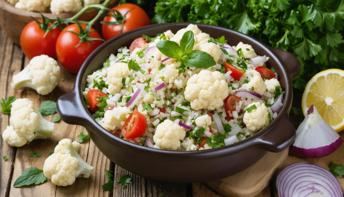 découvrez notre recette fraîche et inédite de taboulé cru au chou-fleur, une alternative saine et savoureuse pour vos repas légers et colorés.