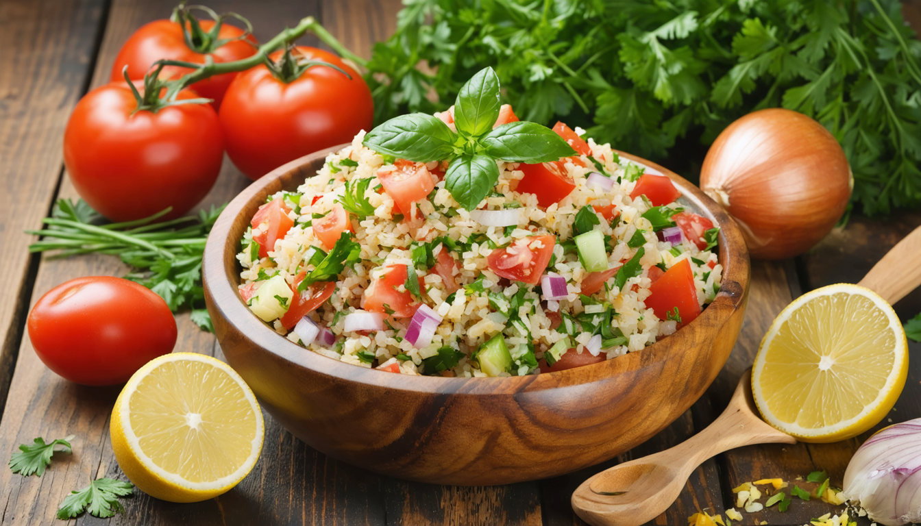 découvrez notre recette de taboulé libanais maison, fraîche et pleine de saveurs, avec une astuce simple pour réussir ce plat traditionnel méditerranéen à la perfection.