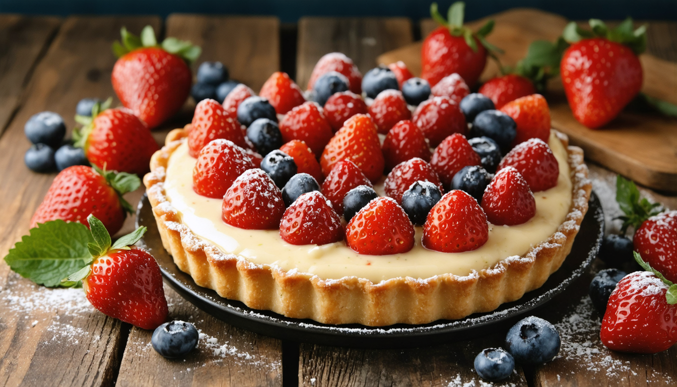 apprenez à réaliser la tarte aux fraises parfaite avec notre recette facile et rapide de crème pâtissière maison, pour un dessert frais et gourmand.
