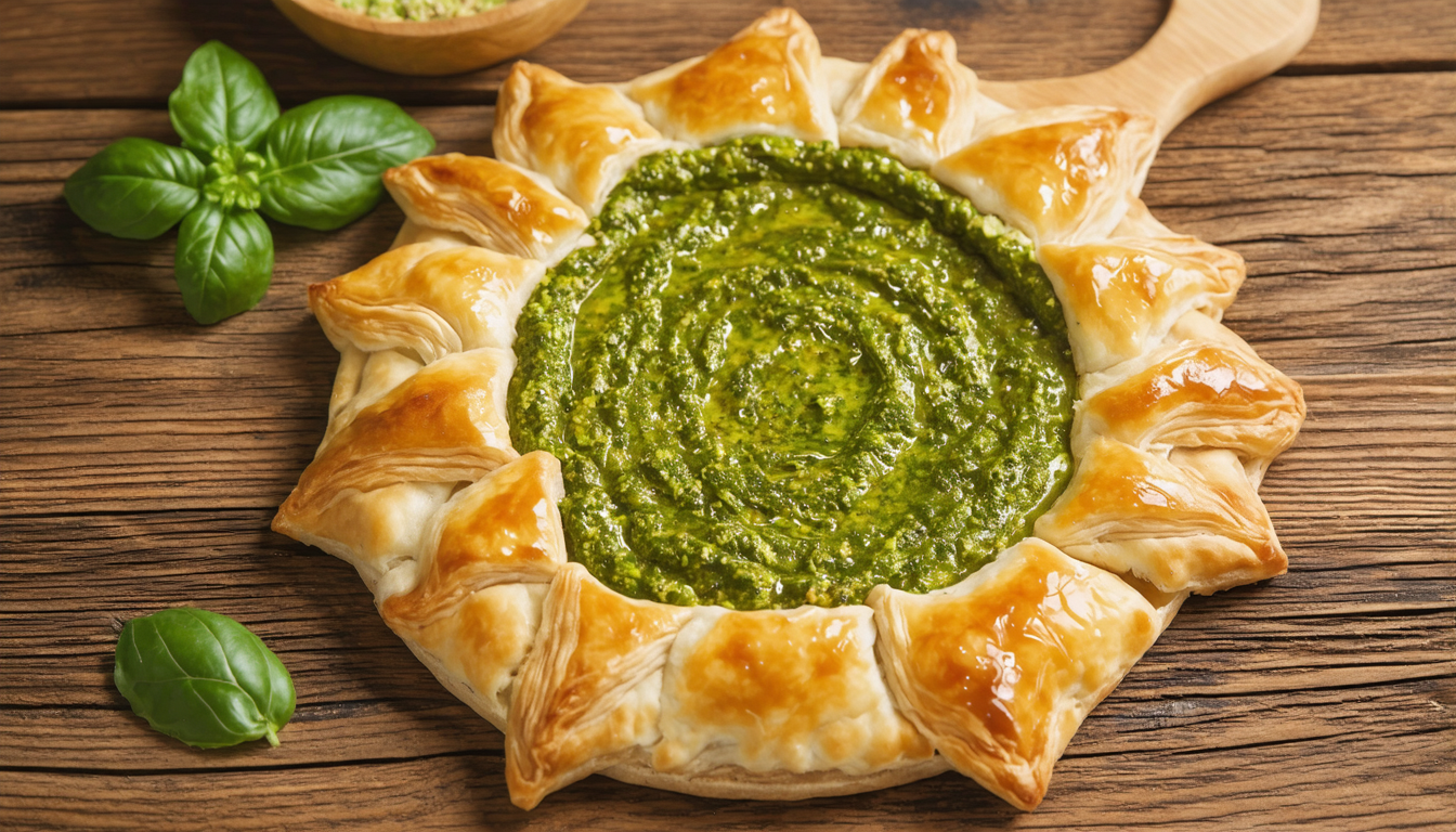 découvrez notre recette de tarte soleil au pesto, une entrée croustillante et savoureuse qui émerveillera vos papilles et vos invités.