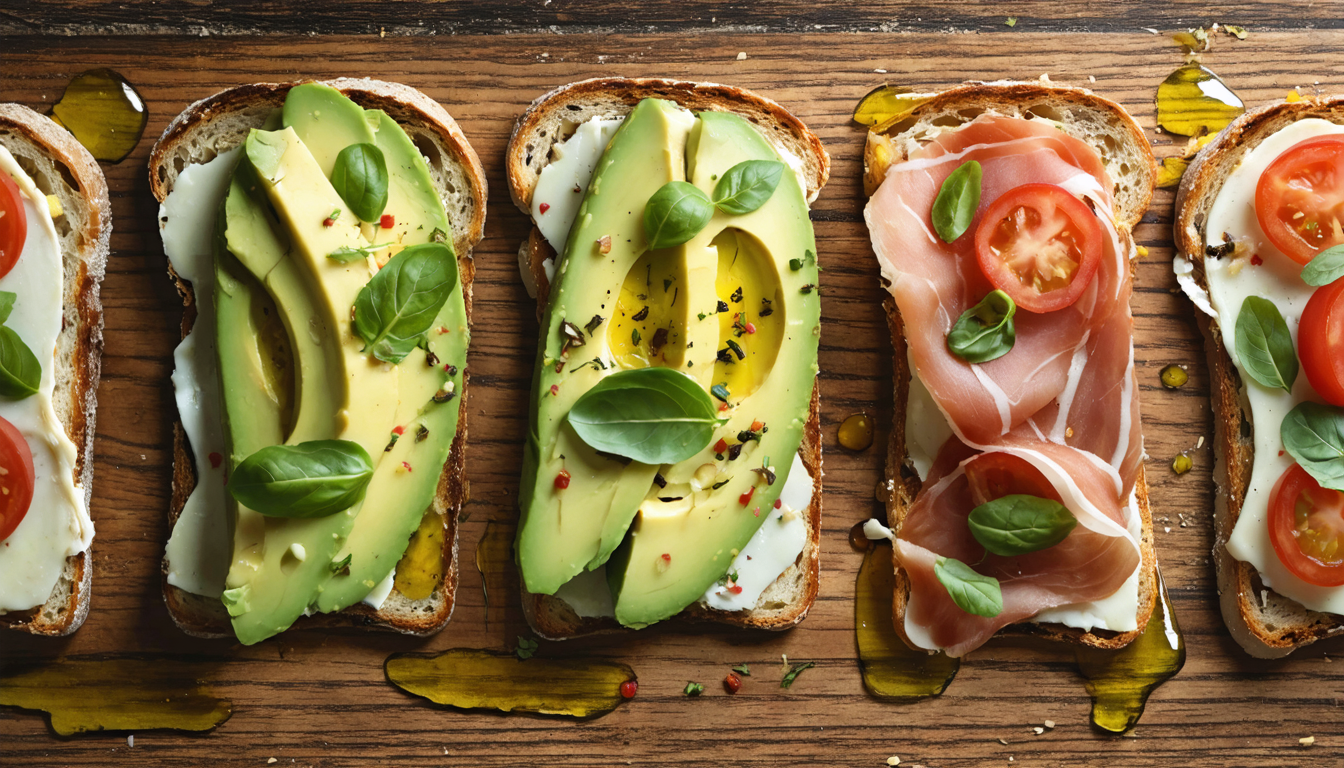 découvrez nos tartines salées rapides et savoureuses, parfaites pour un repas express, gourmand et facile à préparer.