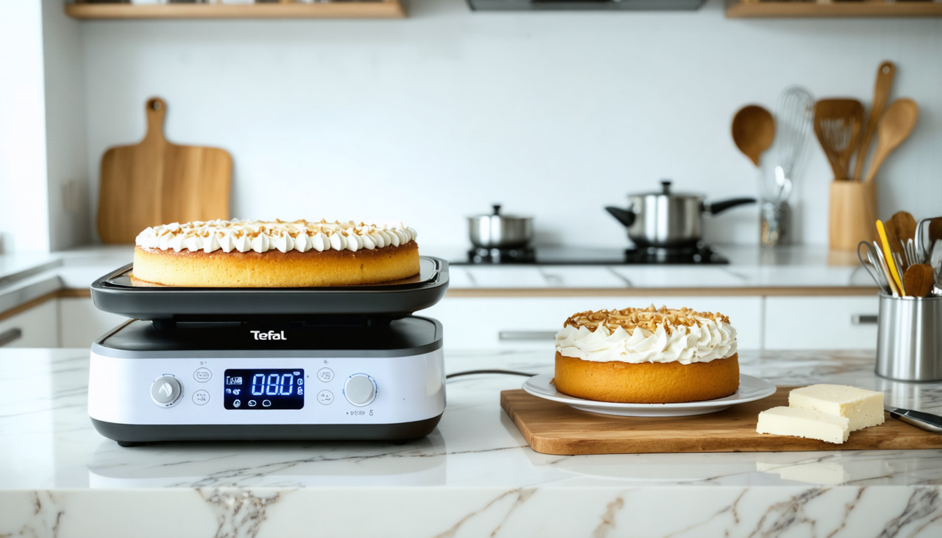 découvrez le test complet de la cake factory+ de tefal, ses 5 programmes de cuisson variés et ses moules flexibles innovants pour des pâtisseries parfaites.