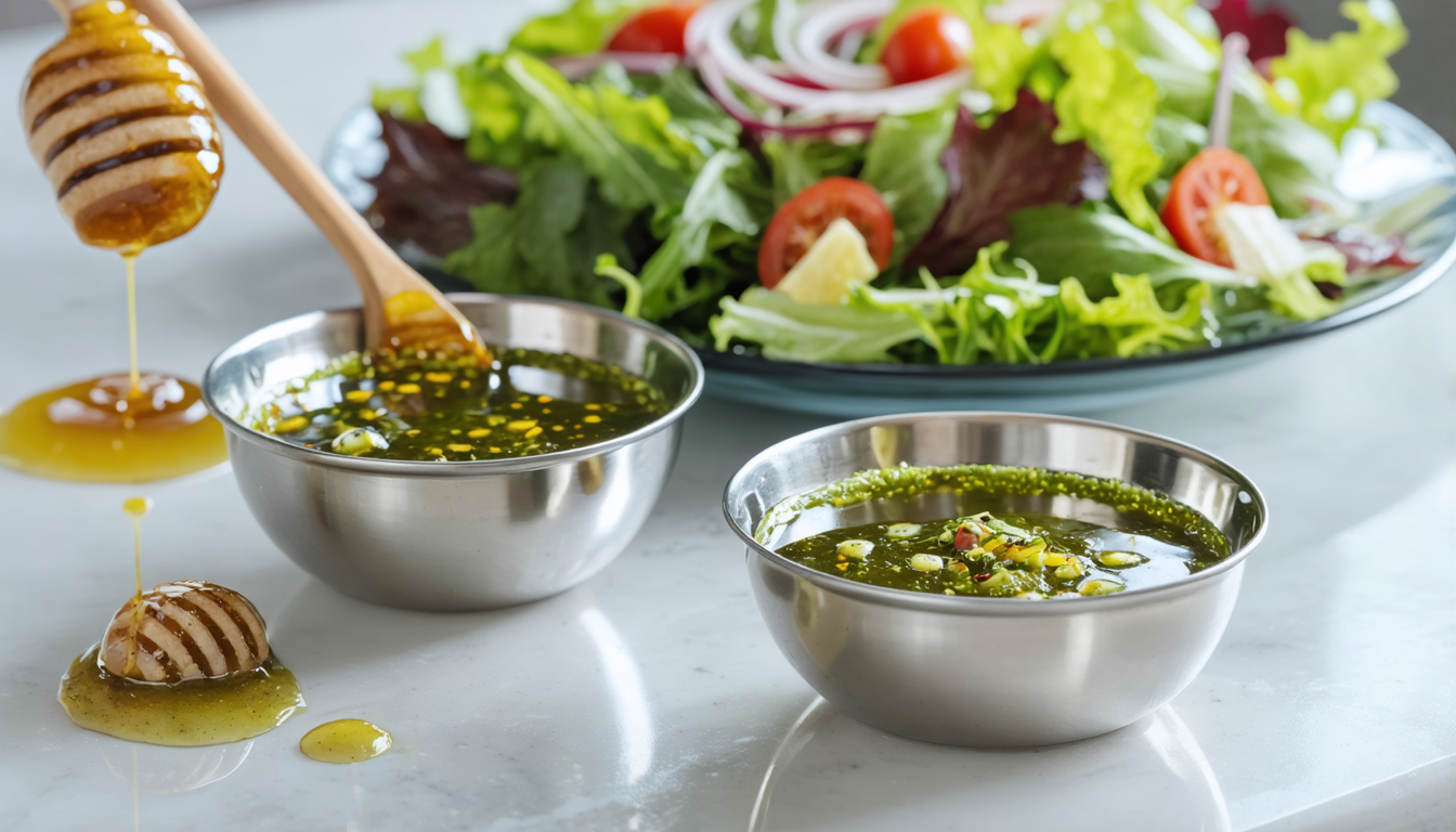 découvrez notre recette simple de vinaigrette au miel, pour un délicieux mariage sucré-salé qui rehaussera toutes vos salades.