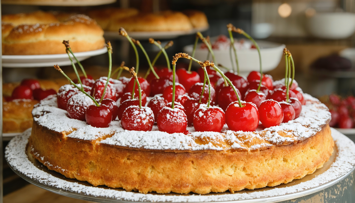 découvrez le gâteau basque aux cerises noires, une douceur emblématique de cambo-les-bains, alliant tradition et saveurs authentiques du pays basque.