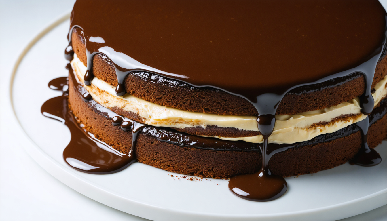 découvrez notre cake marbré au cœur secret, généreusement nappé de chocolat fondant, une gourmandise inventive et irrésistible qui ravira vos papilles.