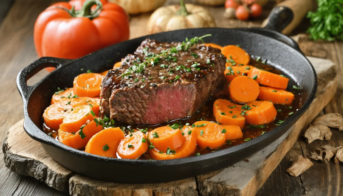 découvrez ce bœuf carotte fondant qui embaume votre cuisine et transforme chaque dîner en une chaleureuse fête d'automne, alliant tradition et saveurs réconfortantes.