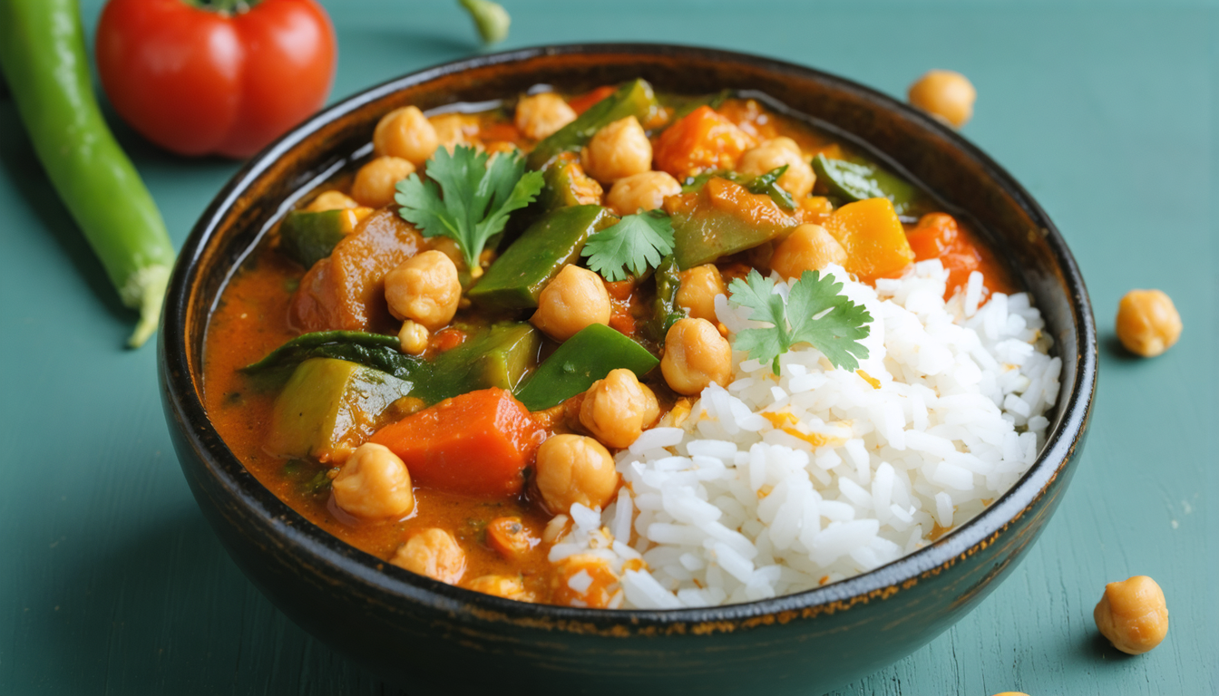découvrez ce curry de légumes minceur, rapide, savoureux et léger, parfait pour un repas délicieux et équilibré sans culpabilité.