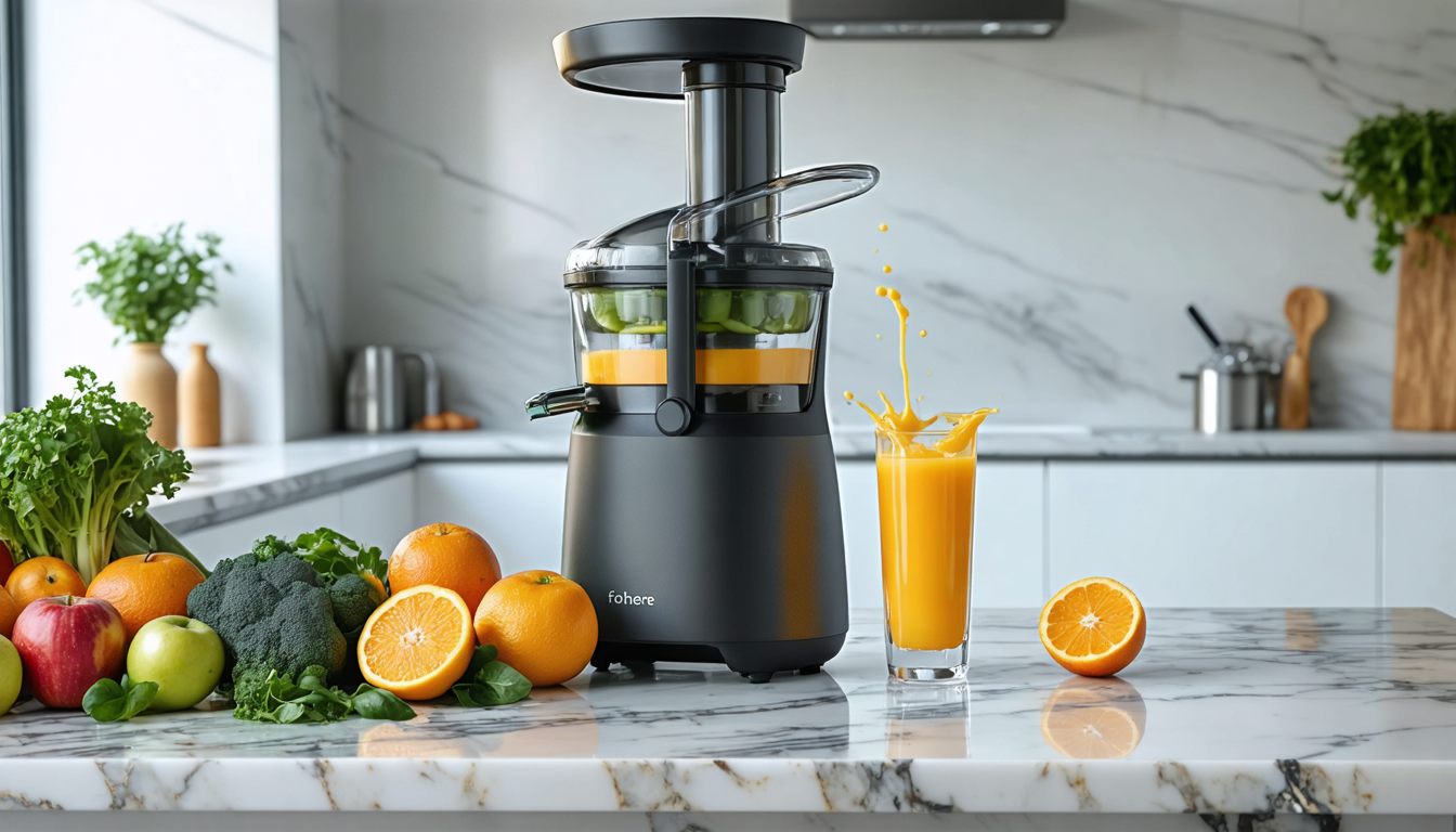découvrez la centrifugeuse fohere 800w, alliant puissance exceptionnelle et polyvalence, idéale pour des jus frais et savoureux. testée pour vous garantir performance et fiabilité au quotidien.