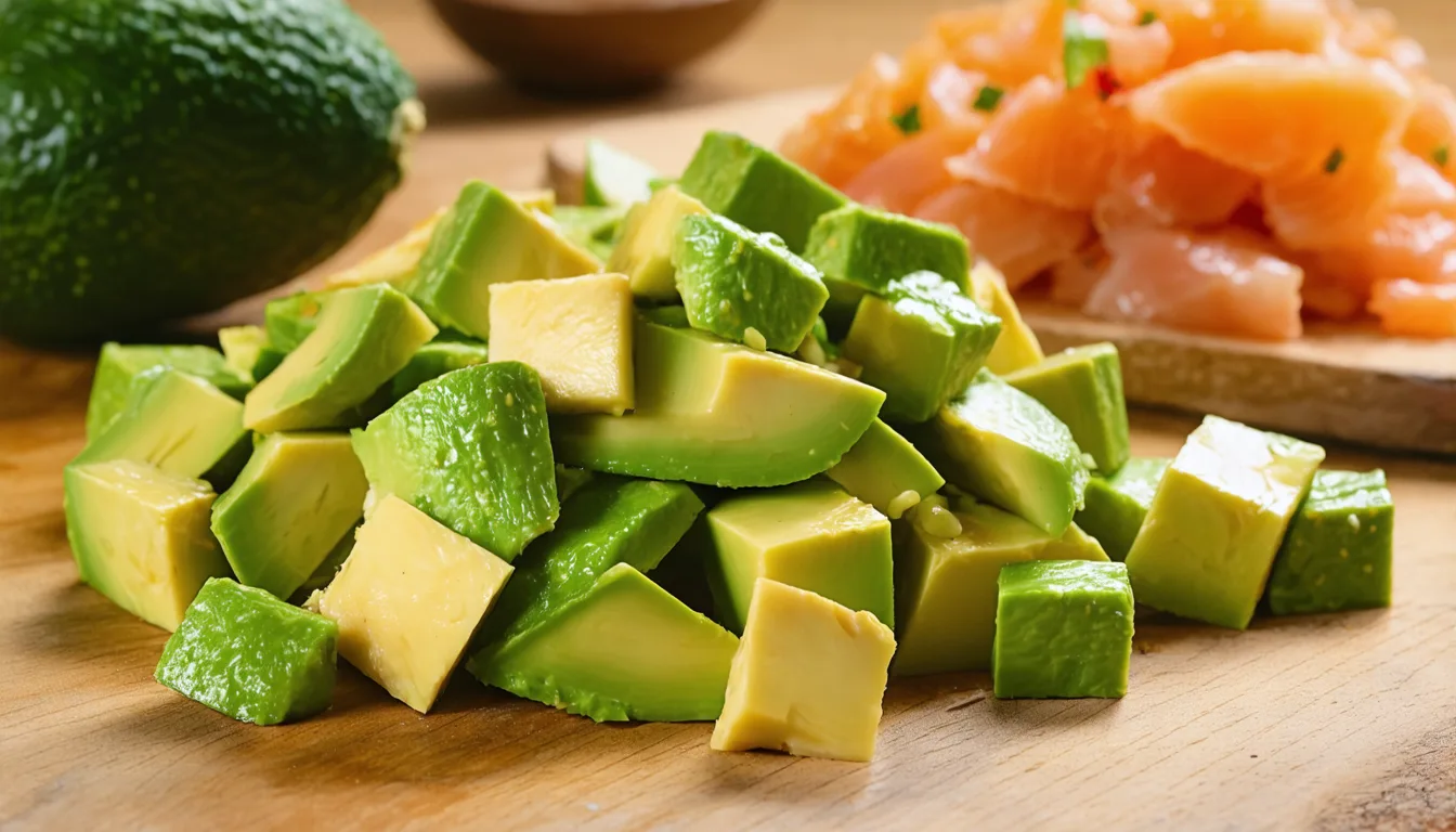 découvrez notre recette de ceviche au saumon et avocat, un mélange parfait de fraîcheur et de saveurs exquises pour un repas sain et gourmand.