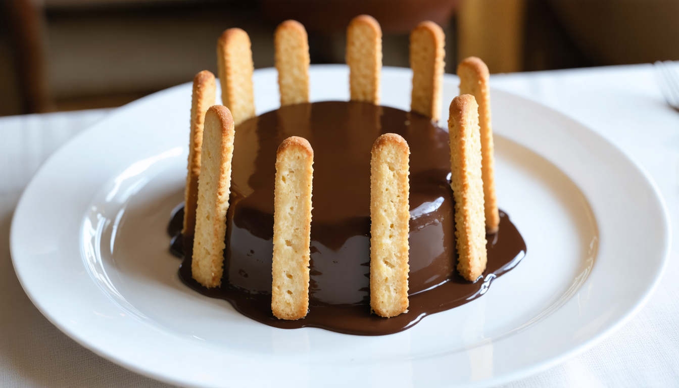 découvrez notre recette gourmande de charlotte au chocolat, simple et rapide à préparer pour un dessert délicieux et express.
