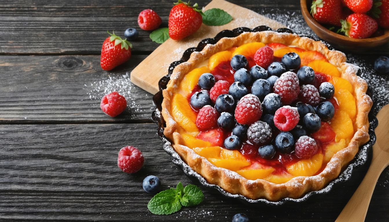 découvrez notre clafoutis réinventé, un dessert aux saveurs fruitées intenses qui ravira vos papilles à chaque bouchée.
