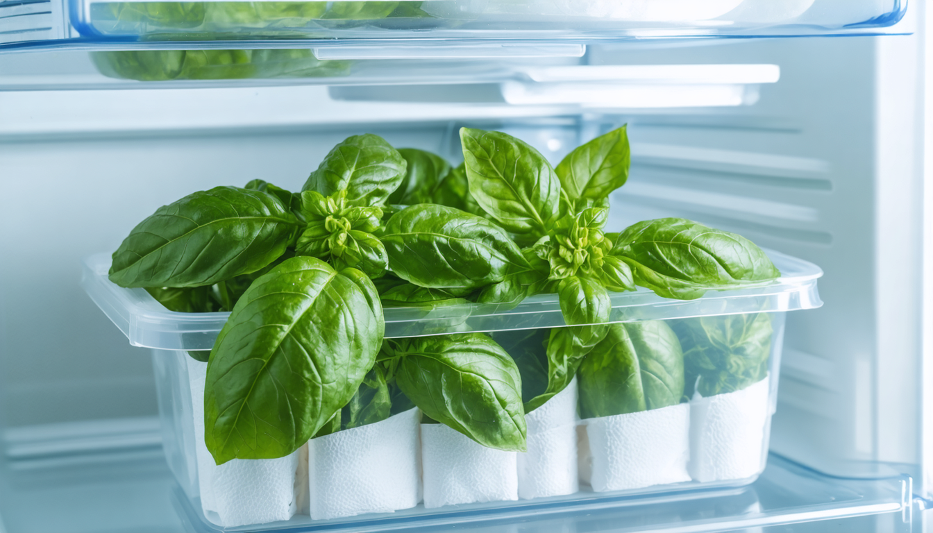 découvrez l'astuce incontournable pour conserver votre basilic frais pendant des semaines et profiter de toutes ses saveurs au quotidien.
