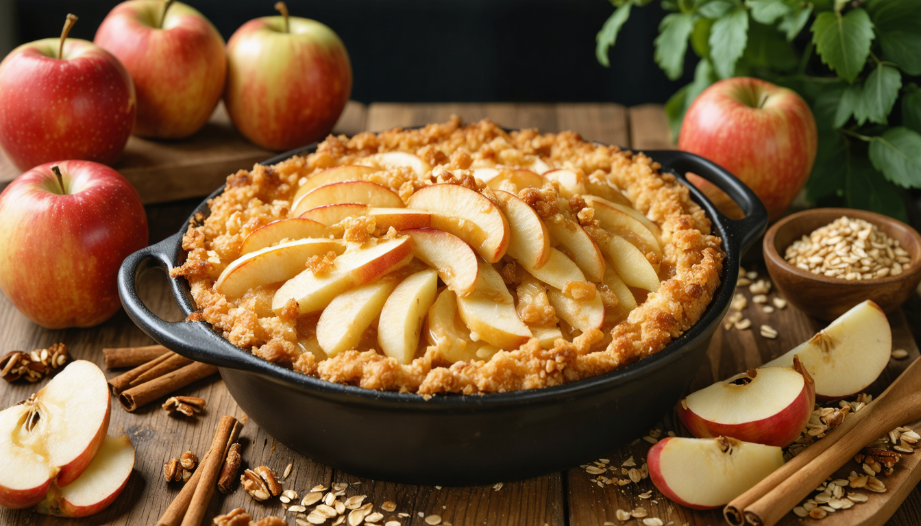 découvrez notre recette innovante de crumble aux pommes avec un ingrédient secret qui garantit un croustillant irrésistible et un goût unique. parfait pour surprendre vos papilles !