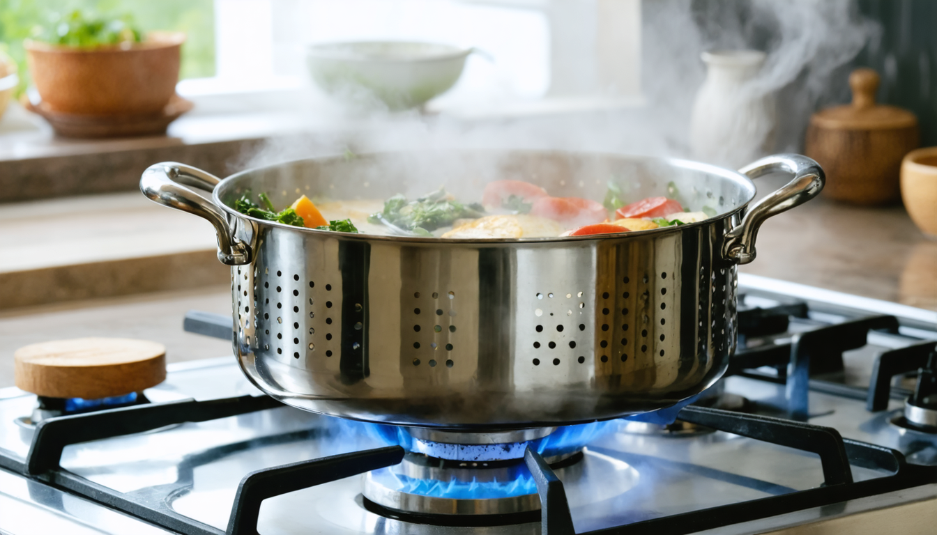 apprenez à cuisiner à la vapeur chez vous sans aucun appareil spécial grâce à une astuce simple et efficace. découvrez comment réussir des plats sains et savoureux facilement.