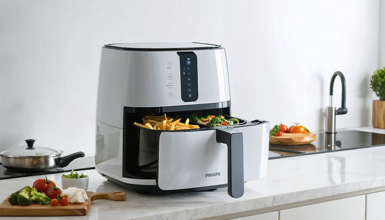 découvrez le philips airfryer série 3000 avec son double panier de 9l et la technologie rapidair pour une cuisson saine, rapide et savoureuse de vos plats préférés.