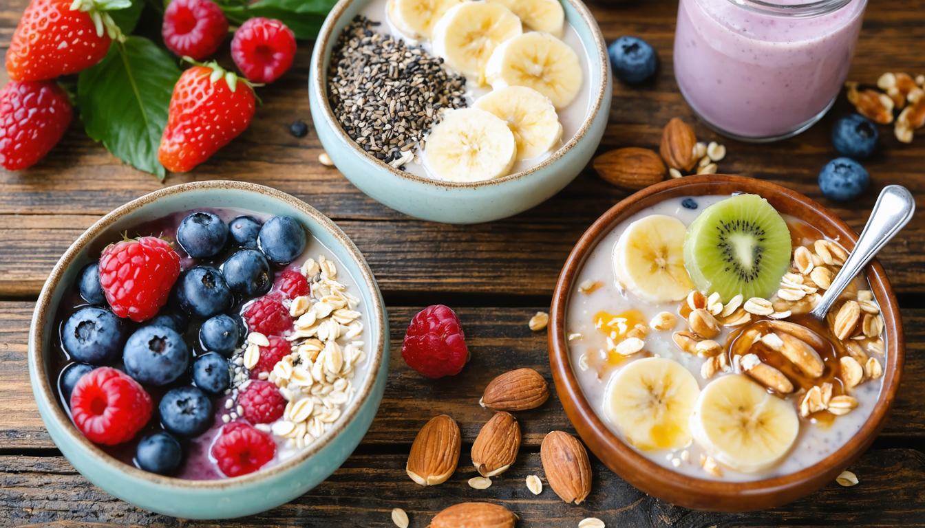 découvrez 3 recettes rapides et saines à base d’avoine pour des petits déjeuners énergétiques et faciles à préparer, parfaits pour bien démarrer vos matins chargés.
