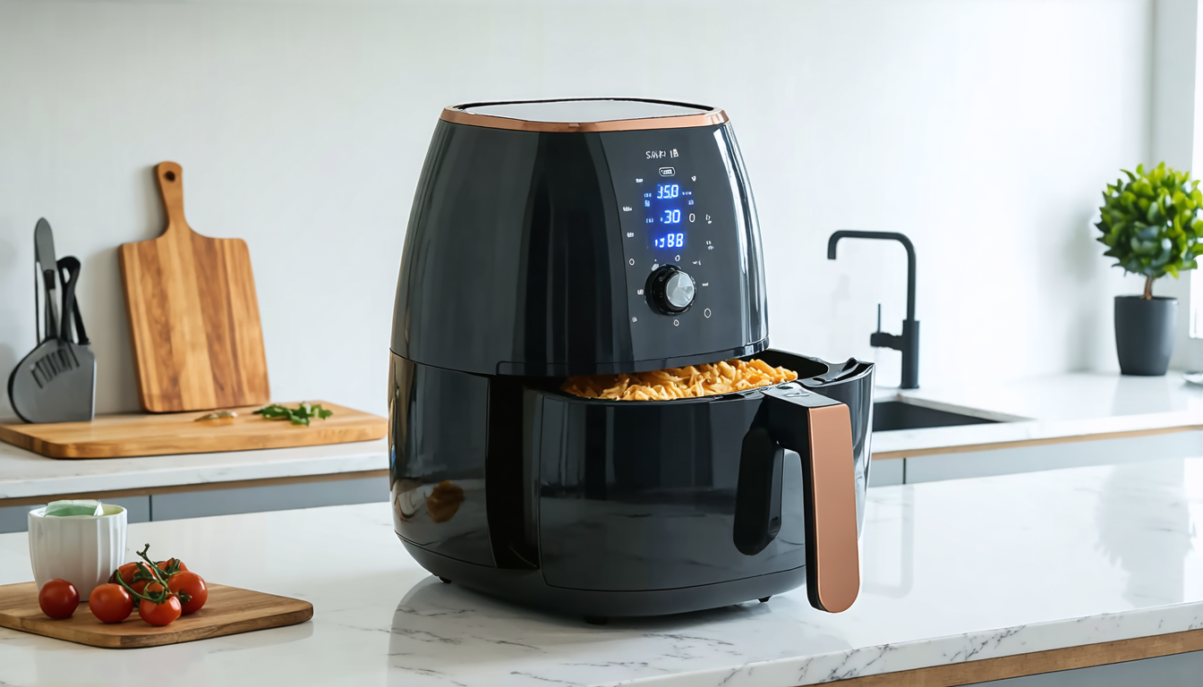 découvrez la friteuse à air ninja xl double cuve de 9,5l, alliant puissance et grande capacité pour préparer facilement des repas savoureux et sains pour toute la famille.