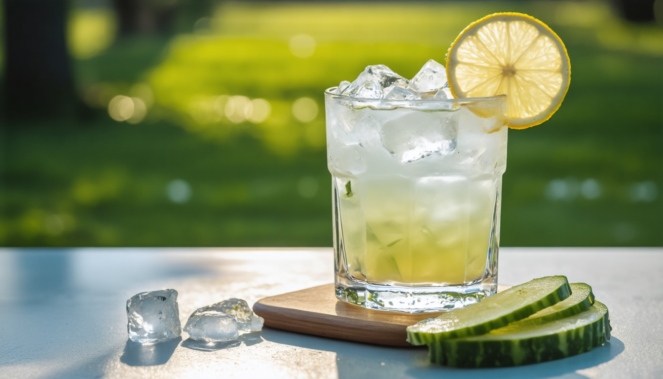 savourez la recette estivale du gin tonic au concombre, une boisson rafraîchissante et légère parfaite pour vos moments de détente ensoleillés.