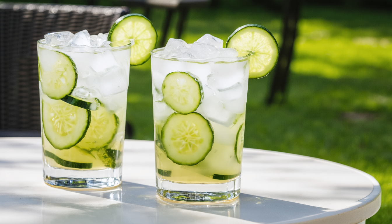 savourez notre recette estivale de gin tonic au concombre, une boisson rafraîchissante idéale pour vos moments d'été.