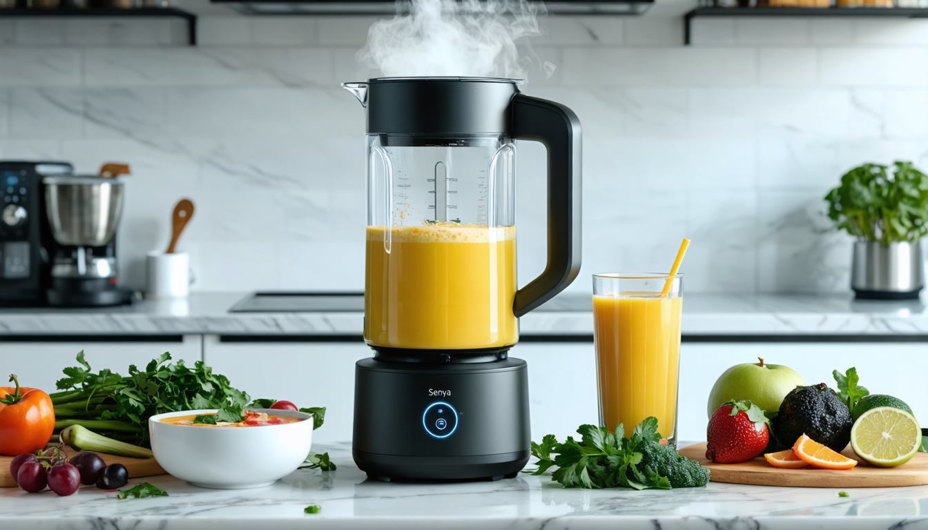 découvrez le blender chauffant senya, parfait pour préparer facilement des soupes onctueuses et des smoothies délicieux à chaque utilisation. simplifiez votre cuisine avec cet appareil polyvalent et performant.