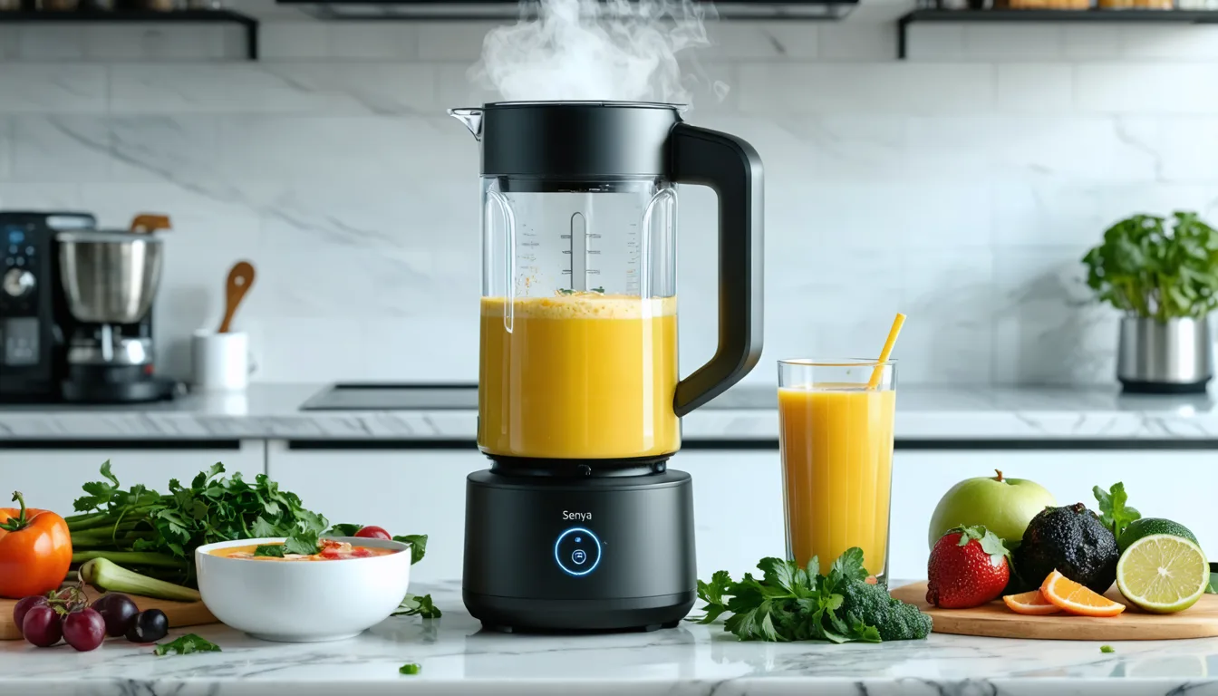 découvrez le blender chauffant senya, parfait pour préparer facilement des soupes onctueuses et des smoothies délicieux à chaque utilisation. simplifiez votre cuisine avec cet appareil polyvalent et performant.