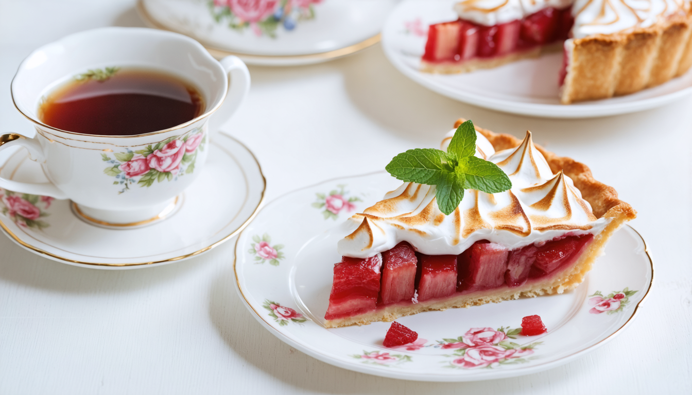 découvrez une recette facile et gourmande de tarte meringuée à la rhubarbe, alliant la douceur de la meringue à l'acidité délicate de la rhubarbe pour un dessert aérien et savoureux.
