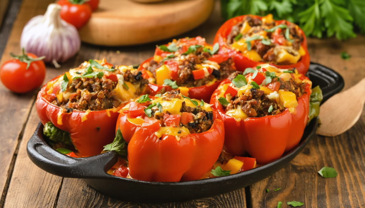 découvrez notre recette inratable de poivrons farcis gourmands, un délice méditerranéen à savourer en toute simplicité.