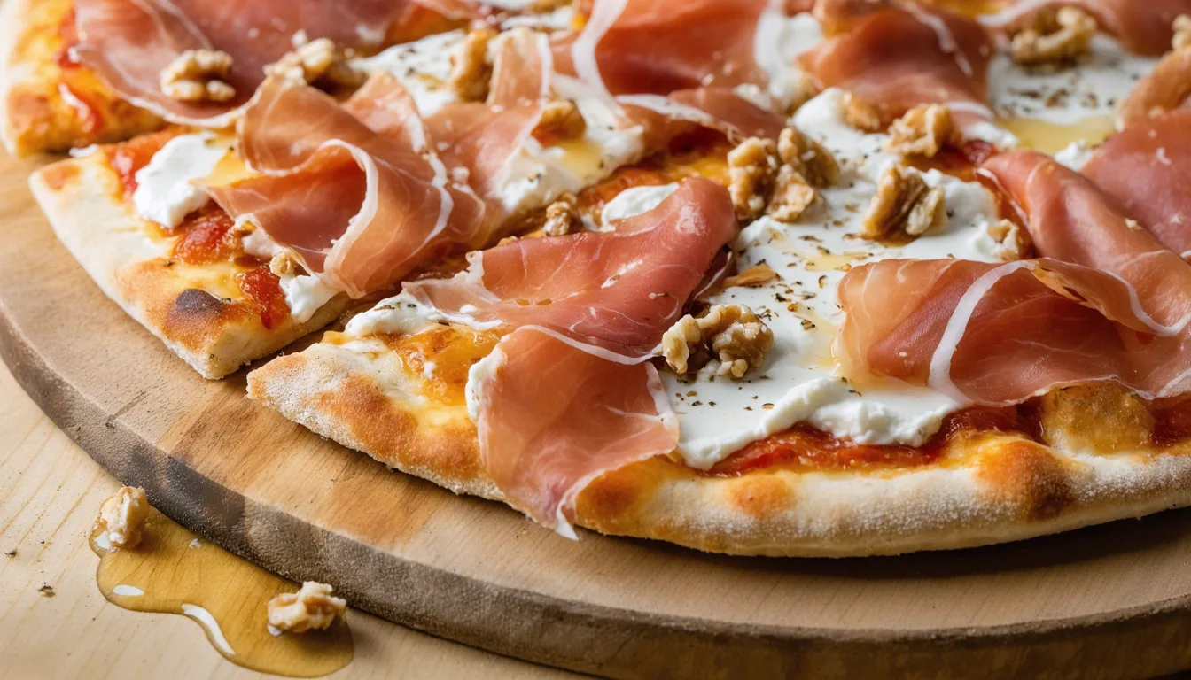 découvrez la recette savoureuse de la pizza délice provençal, garnie de fromage de chèvre fondant et de jambon cru de qualité, pour un voyage culinaire au cœur de la provence.